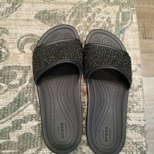 Crocs size 9 slide sandals